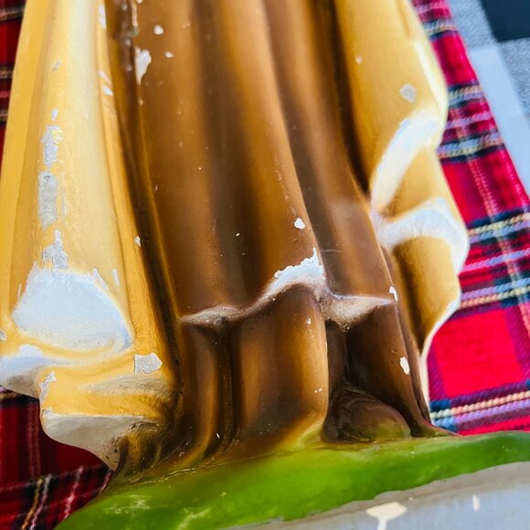 Antique Chalkware Saint Theresa of Lisieux Little flower of Jesus - Picture 11 of 17